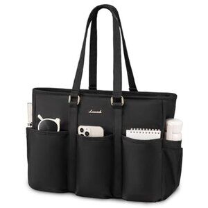 Laptop Tote Bag for Women Work, Teacher Tote Bag Nurse Bag With Large Cup Holder